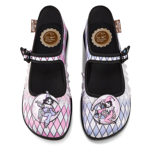 Masquerade Mary Jane Flats with Theatrical Design