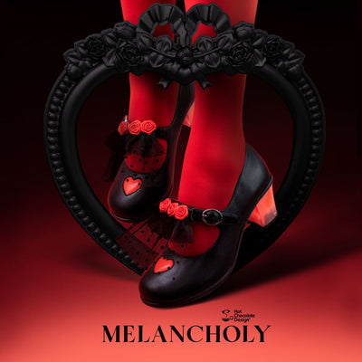 Chocolaticas® Mid Heels Melancholy Sapato Boneca Mary Jane Feminino