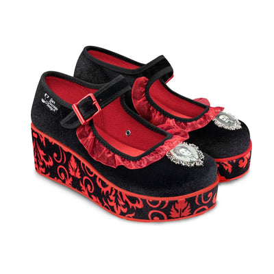 Chocolaticas® Memento Mori Women's Mary Jane Platform - Tekeno