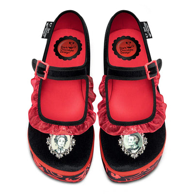 Chocolaticas® Memento Mori Women's Mary Jane Platform - Tekeno