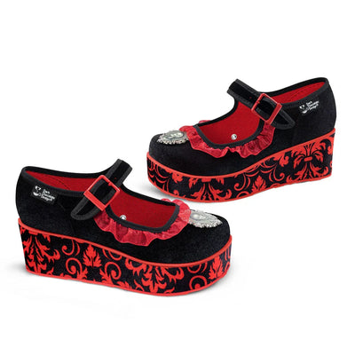 Chocolaticas® Memento Mori Women's Mary Jane Platform - Tekeno