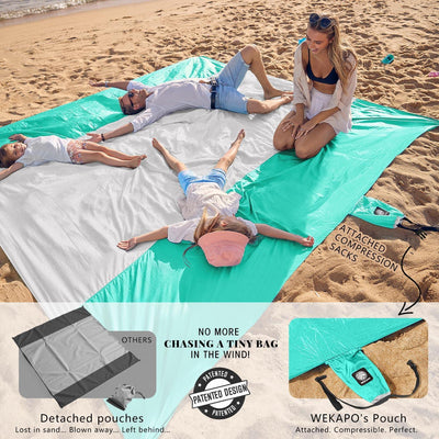Manta de playa wekapo: tu oasis sin arena, extragrande y ultracompacto - Tekeno