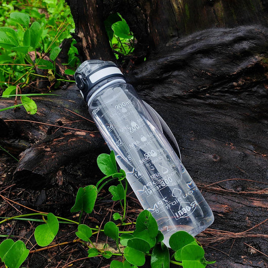 Botella de Agua Deportiva Motivacional OLDLEY: Hidratación Inteligente y Sin BPA - Tekeno
