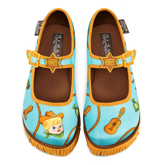 Chocolaticas® Sheriff Women's Mary Jane Platform - Tekeno
