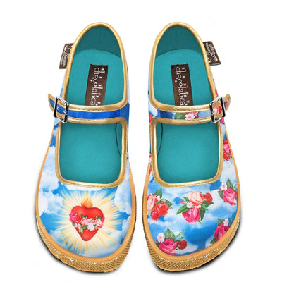 Chocolaticas® Sacred Heart Women's Mary Jane Platform - Tekeno