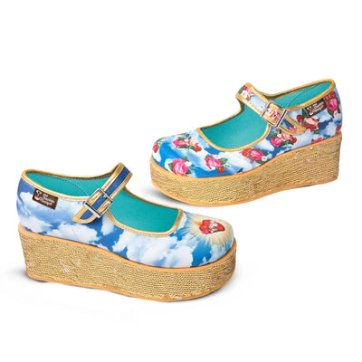 Chocolaticas® Sacred Heart Women's Mary Jane Platform - Tekeno