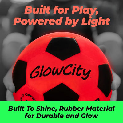 Balón de Fútbol Iluminado GlowCity con 2 Luces LED: ¡Que el Partido Nunca Termine! - Tekeno