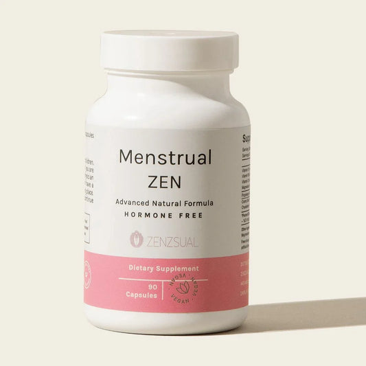 Menstrual Zen con Glicinato de Magnesio - Alivio Natural Para Síntomas Menstruales y PeriMenopausia - Tekeno