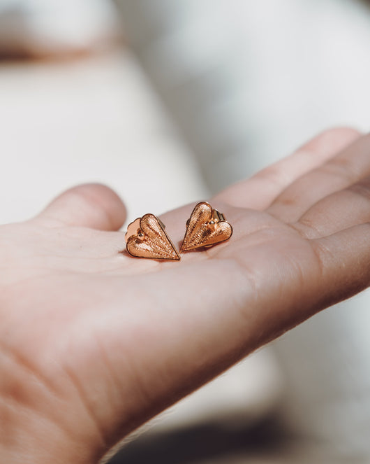 Zarcillos Mini Love Gold