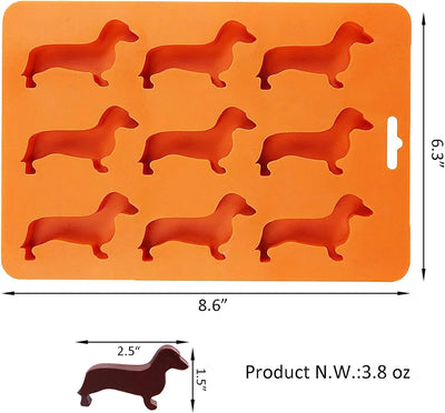 Molde de Hielo de Silicona con Forma de Perro Salchicha LYWUU: ¡Añade Diversión a Tus Bebidas! - Tekeno