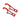 Motis - Firefighting Mini Spanners, Lightweight & Portable Spanner Wrench, Must Have Firefighter Tools, Red, 2-Pack