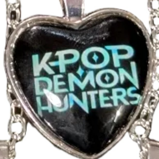 K-POP DEMON HUNTERS Heart Pendant Necklace - Character Art Collection