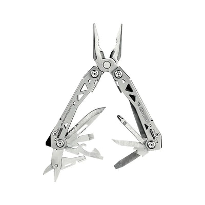 Gerber Gear Suspension-NXT 15-in-1 EDC Multi tool with Pocket Knife, Needle Nose Pliers and Wire Stripper Tools, Gifts for Men, Survival and Camping Gear, Stainless Steel - Tekeno