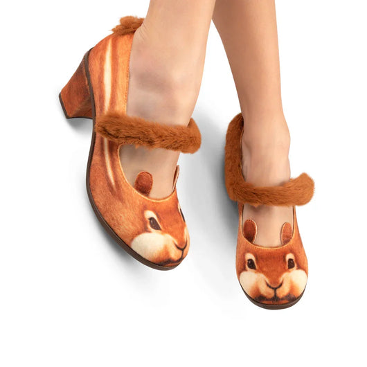 Chocolaticas® Mid Heels Nutty Cheeks Women's Mary Jane Pump - Tekeno