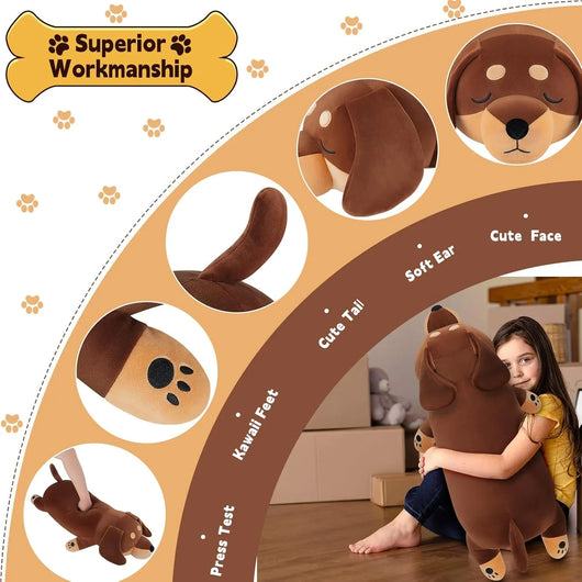 Peluche Gigante de Perro Salchicha: Tu Compañero Ideal para Dormir - Tekeno