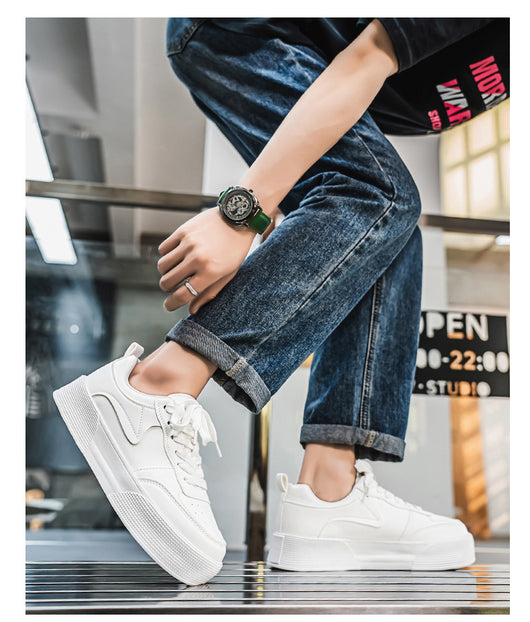 Tenis Blancos Casuales Versátiles para Hombre - Image 12