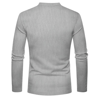 Henley de Pana para Hombre - Ajuste Slim, Manga Larga, Diseño Minimalista - Image 19