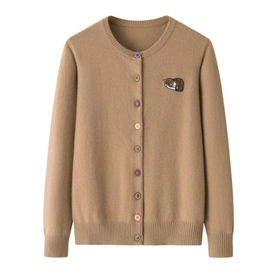 Cardigan Suave de Color Sólido - Sweater Coat Cómodo y Versátil - Image 35