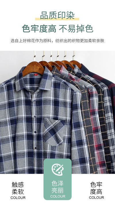 Camisa Casual de Cuadros para Hombre con Cuello Cuadrado - Image 27