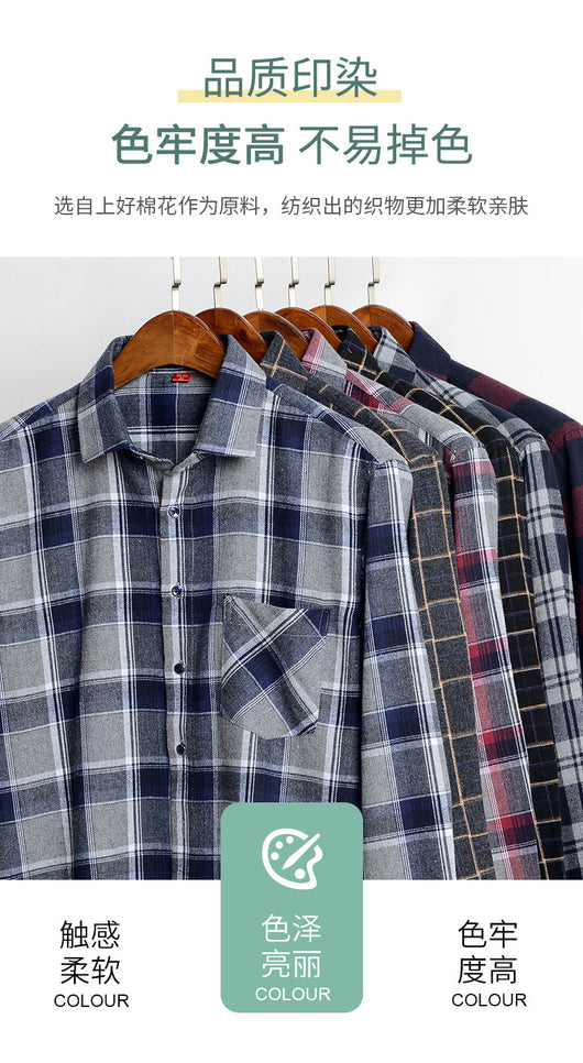 Camisa Casual de Cuadros para Hombre con Cuello Cuadrado - Image 27