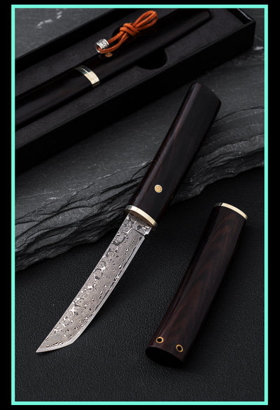 Cuchillo de Frutas Japonés Acero Damasco M390 - Image 14