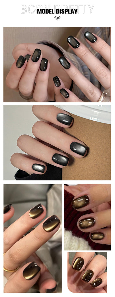 Esmalte Gel UV Degradado con Efecto Ojo de Gato y Microesferas de Cristal - Image 12