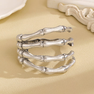 Pulsera Calavera Hueca con Pata Retro para Mujer - Image 24