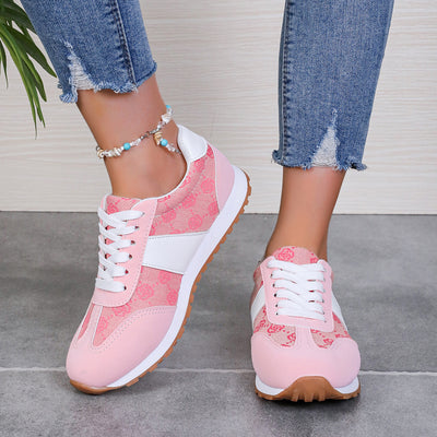Zapatos Casuales Oversize para Mujer con Encaje Floral y Cordones - Image 25