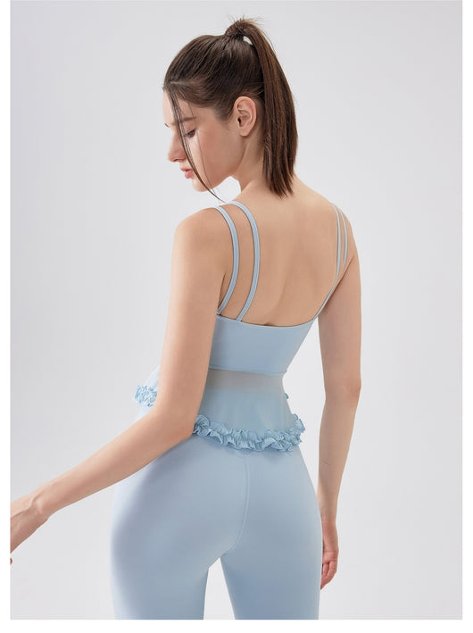 Top Deportivo Yoga con Encaje Espalda Descubierta - Tela Respirable Fanxin Air Sense - Image 19