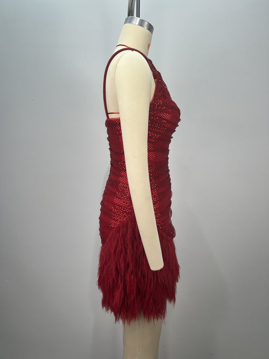 Vestido Mini Lujo con Lentejuelas Rojo Brillante - Perfecto para Celebraciones - Image 17