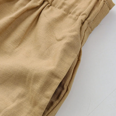 Pantalón Ancho de Lino y Algodón con Cintura Elástica - Image 33