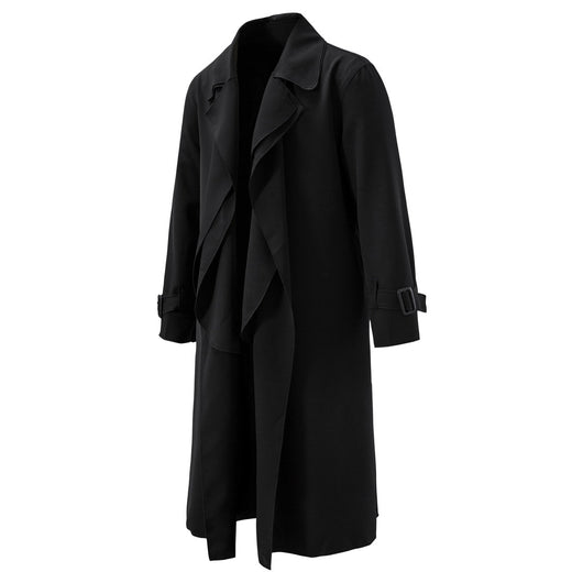 Abrigo Trinchera Suelta Largo para Hombre - Image 11