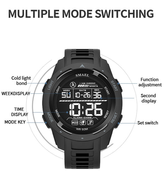 Reloj Deportivo Digital LED con Pantalla Luminosa para Actividades Outdoor - Image 13