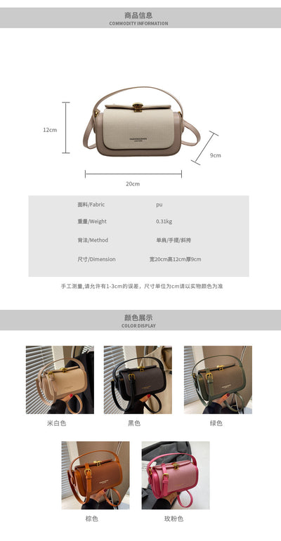 Bolso Mensajero Minimalista de Cuero para Mujer - Image 11