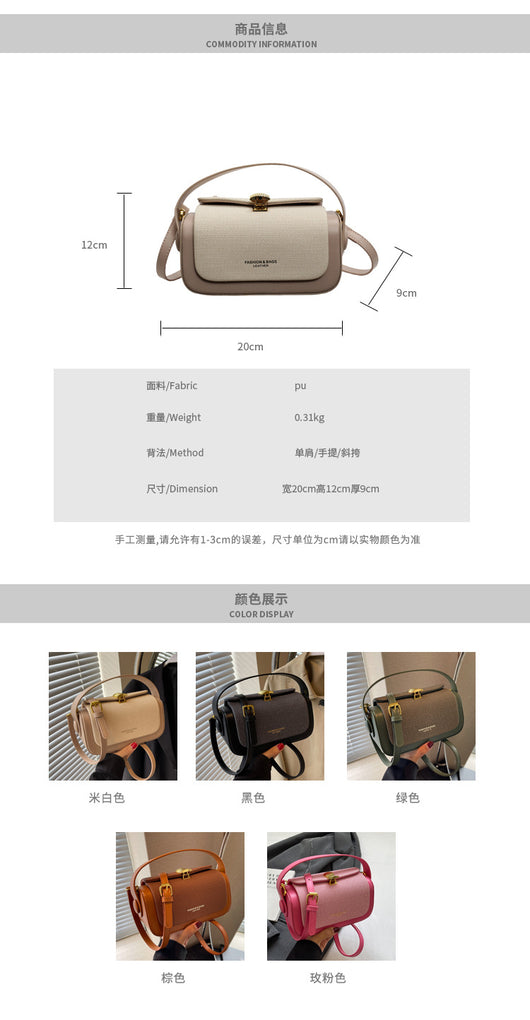Bolso Mensajero Minimalista de Cuero para Mujer - Image 11