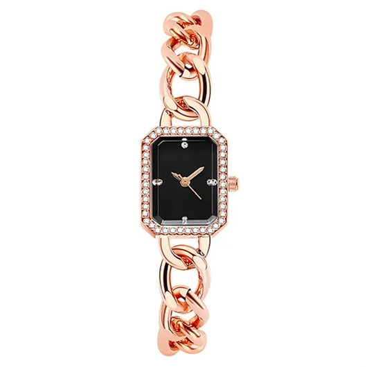 Reloj de Mujer Rectangular de Lujo Estilo Clásico con Movimiento de Cuarzo - Image 23