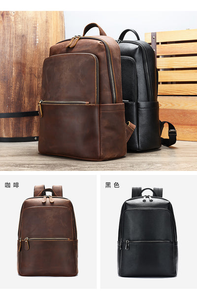 Mochila de Cuero para Hombre con Gran Capacidad - Image 11