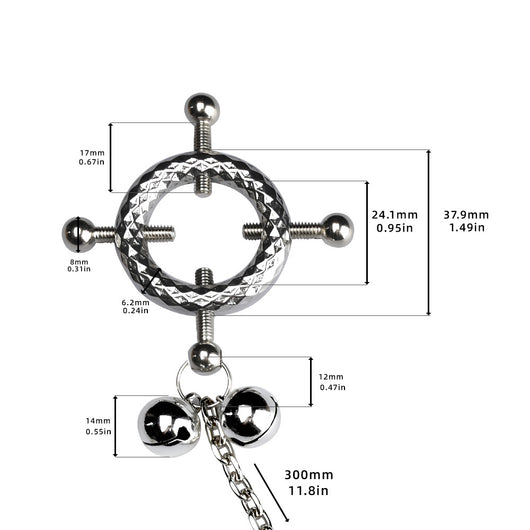 Pinzas para Pezones con Anillo Metálico Decorativo - Image 36