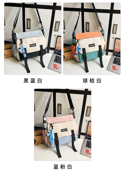 Bolsa de Hombro Casual Mujer Capacidad Grande Diseño Neutro Japonés - Image 11