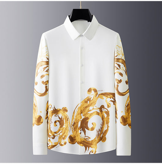 Camisa Ejecutiva Antiarrugas sin Planchado Slim Fit Manga Larga - Image 34