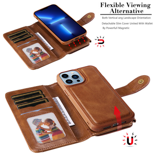 Funda Cartera Magnética para 16 Móviles - Protección Retro Multifunción con Ranuras para Tarjetas - Image 20