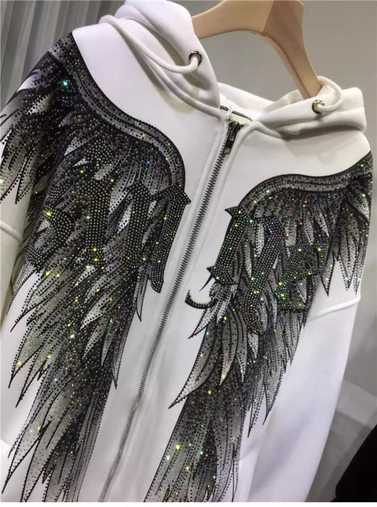 Abrigo Sudadera Acolchado de Lujo con Bordado Pesado y Detalles Brillantes - Image 21