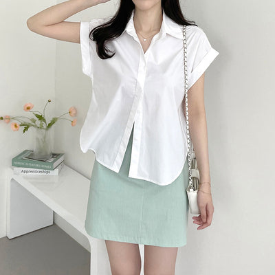 Blusa Casual con Cuello Solapa y Diseño de Gancho Oculto - Image 43