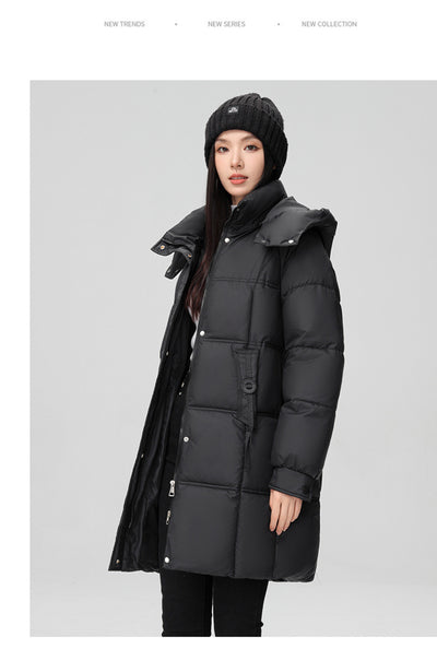 Abrigo Acolchado de Algodón Talla Grande para Mujer - Image 35