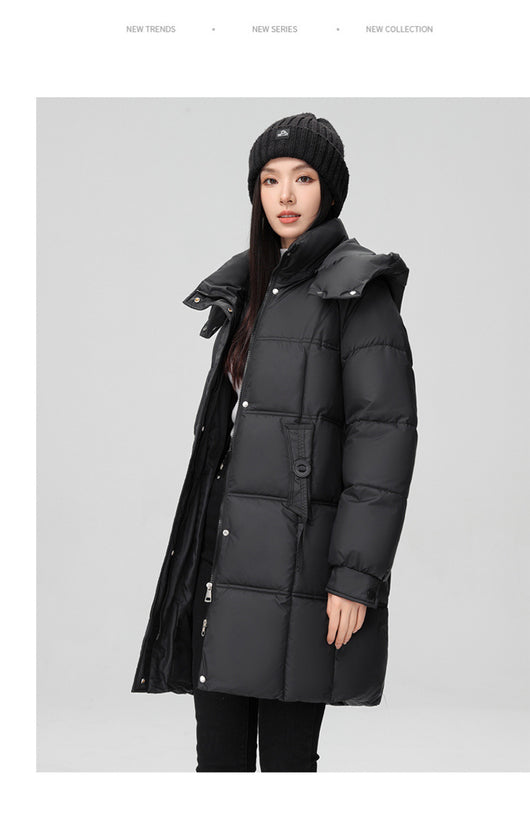 Abrigo Acolchado de Algodón Talla Grande para Mujer - Image 35