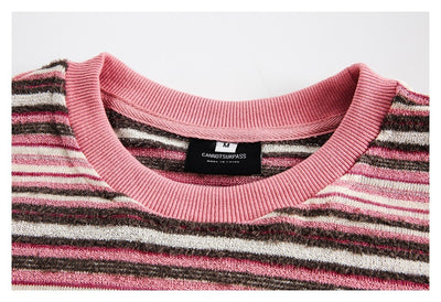Camiseta a Rayas de Manga Larga - Sudadera Versátil para Hombre y Mujer - Image 64