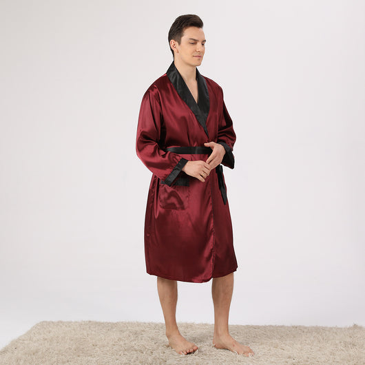 Pijama de Seda para Hombre - Conjunto Shorts y Camiseta - Image 17