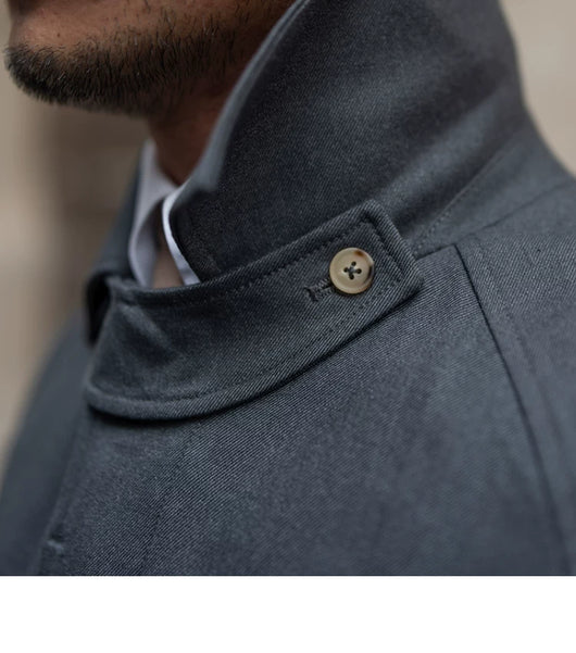 Abrigo Trench de Lana Sencillo Elegancia Atemporal - Image 21
