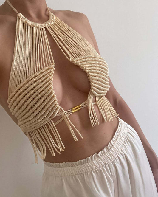 Top Bikini Playero con Borlas para Mujer - Image 10