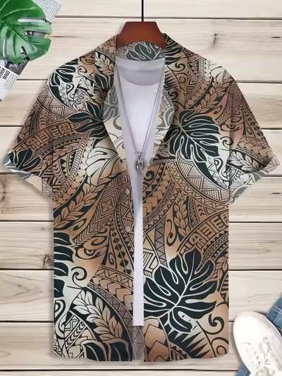 Camisa Estampada Artística para Hombre - Diseño Personalidad - Image 29